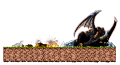 Ruins in Flames