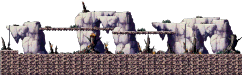 Fiery Rocky Hills