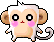 Teeny White Monkey